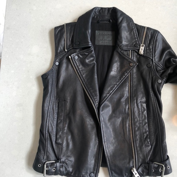 ALL SAINTS Range biker jacket - Picture 5 of 6